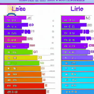 An image showing two columns of colorful bar graphs comparing whole life insurance rates for different age groups